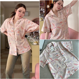 💫New💫(พร้อมส่ง)เสื้อเชิ้ตพิมพ์ลาย JAC SHIRT