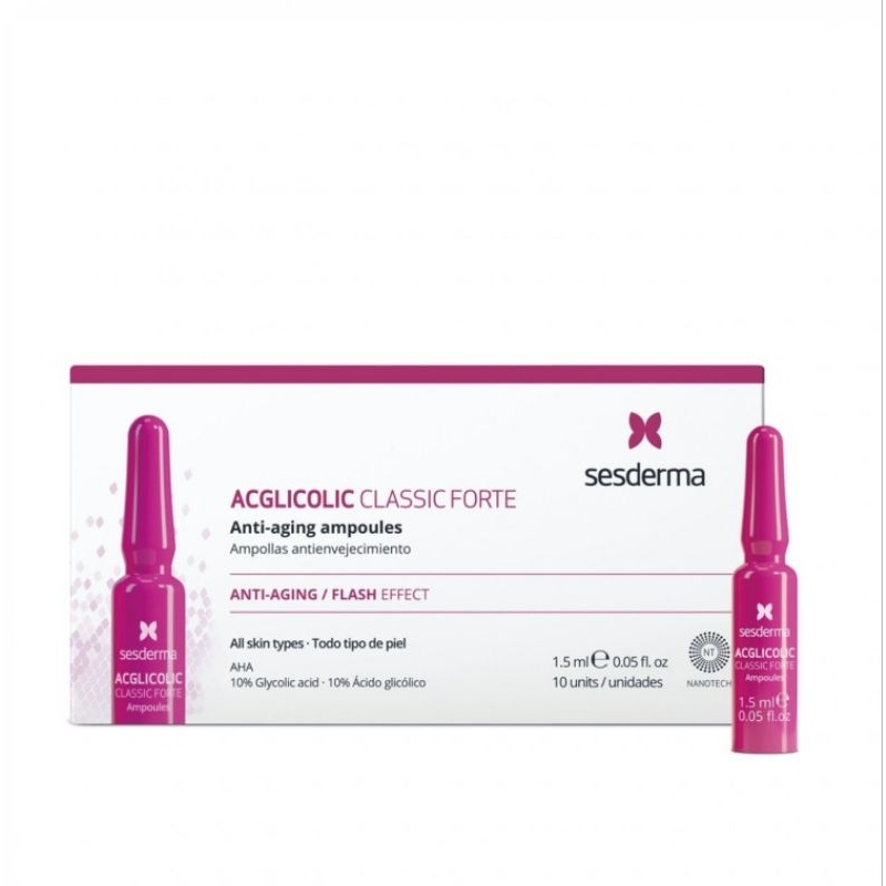 (พรีออเดอร์ประมาณ 15วัน)Sesderma Acglicolic Classic Forte 1.5ml(10 amplus)