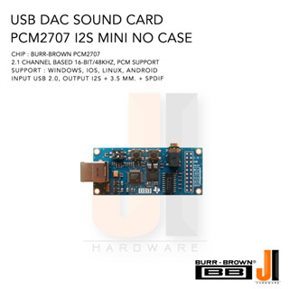 USB DAC sound card PCM2707 I2S Mini for PC, Tablet, Laptop, Smart Phone ของใหม่ไม่มีกล่องใส่มีการรับประกัน