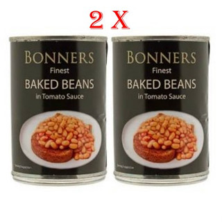 2 x Bonners Baked Beans In Tomato Sauce 400g 2 Cans