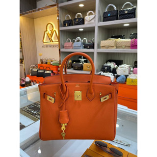 Hermes birkin หนังเเท้ทั้งใบ งานสวย free box set  Grad original  Size 30CM