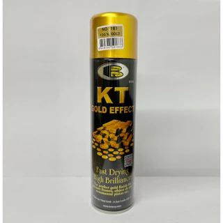 Bosny สีสเปรย์ KT Gold Effect No.183 (100% Gold) สี สเปรย์ สีเคลือบเงาชนิดสเปรย์แห้งเร็ว