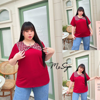 🔥Plussize🔥เสื้อคนอ้วน🔥  S รอบอก(bust) 48”สะโพก(hip) 52”    M รอบอก(bust) 52”สะโพก(hip) 56”