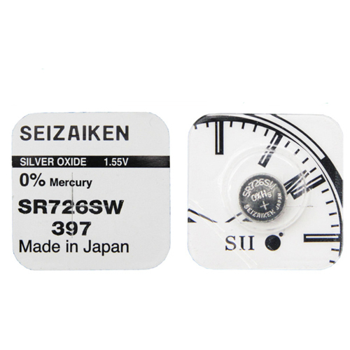 ถ่านนาฬิกา SEIZAIKEN Seiko 397, SR726SW 1.55V ของแท้ จำหน่ายแบบแบ่งขาย