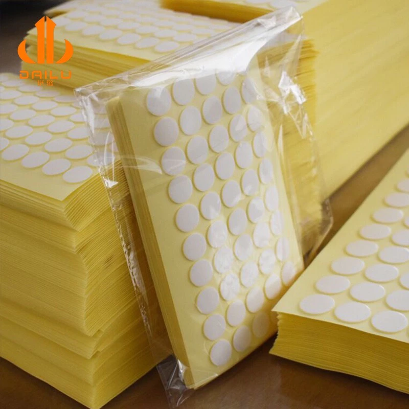 กาวนาโนเจลสองหน้าวงกลม แบบแผ่น กาวติดอุปกรณ์เสริม เรซิ่น ขนาด 10,15,20 mm