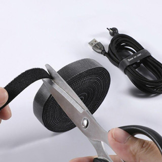 USB เคเบิ้ลไทร์จัดระเบียบสาย 1M/3M  Wire Winder เทปไนล่อน เทปสายรัด