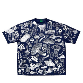 Black cactus - Oversized T-shirt - Dark Blue - Mushroom