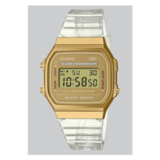 Casio Standard นาฬิกาข้อมือผู้หญิง สายเรซิน รุ่น A168XESG,A168XESG-9A