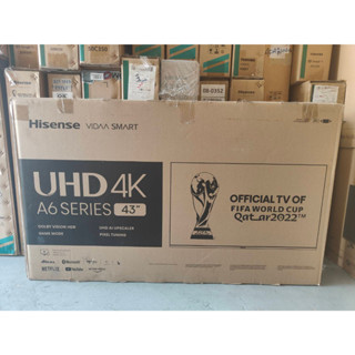 HISENSE ทีวี 43 นิ้ว VIDAA UHD LED (4K, Smart) รุ่น 43A6100H Grade B สินค้าเกรดบีตัวโชว์ ประกันร้าน 3 เดือน