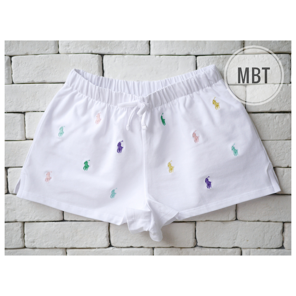 POLO RALPH LAUREN GIRLS POLO PONY STRETCH MESH SHORT กางเกงขาสั้น