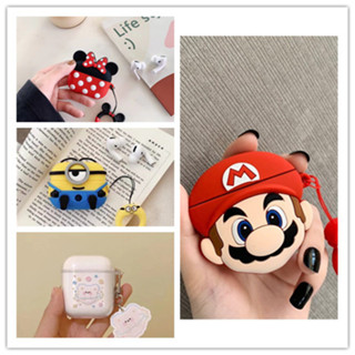 เคสหูฟังบลูทูธไร้สาย ซิลิโคนนิ่ม ลาย Super Mario สําหรับ Apple Airpods Pro 4 Case 3 1