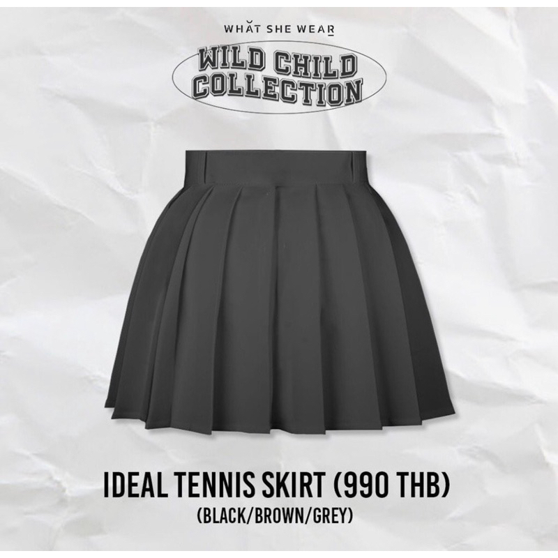 กระโปรงเทนนิส จากแบรนด์ What.she.wear