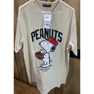 Zara เสื้อยืด มี3 สี รวมลาย Snoopy ของแท้ 💯% จากOutlet