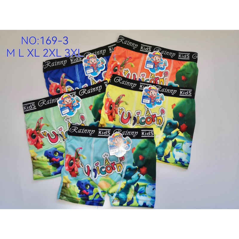 กางเกงในเด็กผู้ชาย มีขอบดำ ยกแพ็ค 10 ตัว แบบมีขา คละสี ลายเท่ เนื้อผ้าดี **อ่านรายละเอียดก่อนสั่งซื้อ** รูปที่ 6