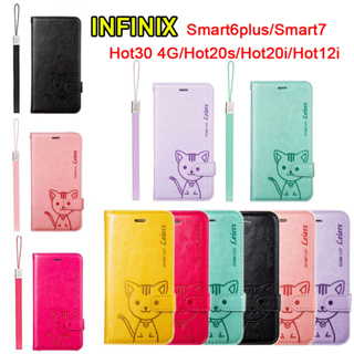 เคสฝาพับ Domicat Infinix Hot30i/Smart7/Smart6plus/Hot30 4G/Hot20s/Hot20i/Hot12i / Tecno Spack Go 2023 เคสตั้งได้ แถมสาย