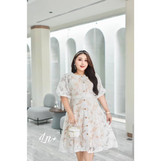 🔥Plussize🔥เดรสคนอ้วน🔥 S 40-44      M 44-46        L 46-48