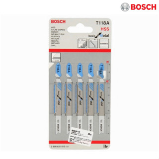 BOSCH ใบเลื่อยจิ๊กซอ ราคา 1 ใบ ตัดเหล็ก/ไม้/อลูมิเนียม/สแตนเลส ของแท้ 100%