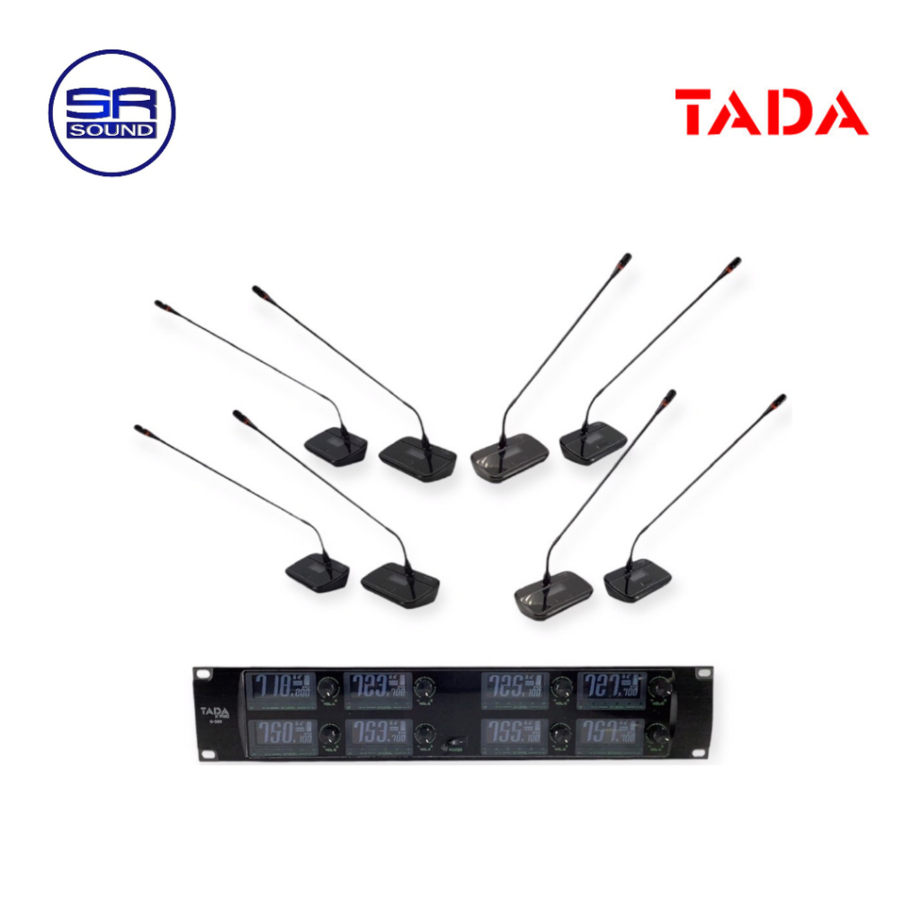 ฟรีค่าส่ง TADA U-500 ไมค์ประชุมไร้สาย 8 ไมค์ U 500 U500 (สินค้าใหม่ ประกันศูนย์ไทย)