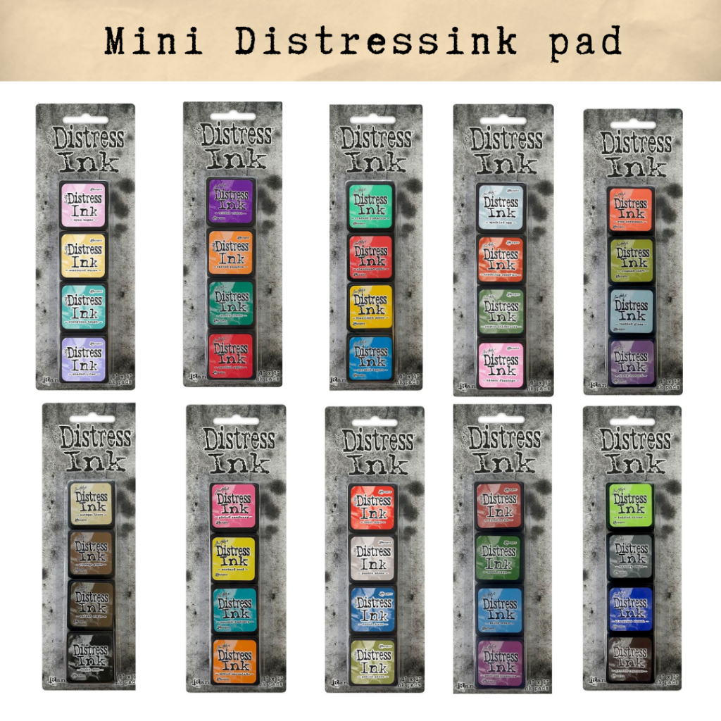 Tim Holtz Mini Distress® Ink Kit หมึกปั๊ม งานฝีมือ