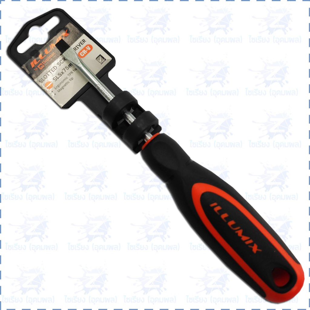 รวมอุปกรณ์ช่าง Illumix ตราช้าง ไขควง คีม ประแจ ตลับเมตร Screwdriver Wrench Pliers Measuring Tape
