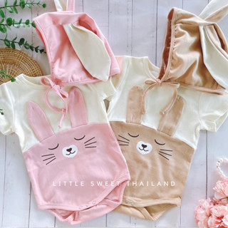 littlesweetthailand 💞🐇 New Arrival ▫️Smiley Bunny Romper and Bonnet ▫️#หนูน้อยปีกระต่าย #ปีเถาะ🐰