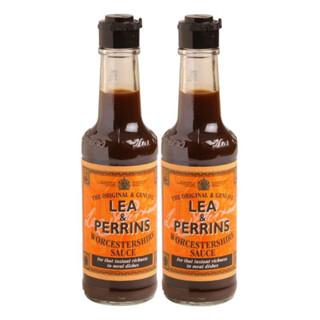 Lea&amp;Perrins Worcestershire Sauce 290cc.×Pack2 ลีแอนด์เพอร์ริน ซอสเปรี้ยววูตเตอร์ 290ซีซี×แพ็ค2