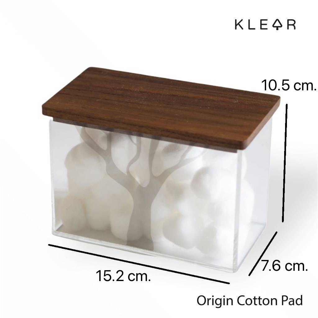 Klear Origin cotton pad box & Miscellaneous Box กล่องอะคริลิคใส่สำลี