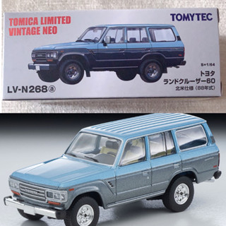 พร้อมส่ง🚗  Tomytec LV-N268a Toyota Land Cruiser 60 North American specification (light blue/gray) 88 year