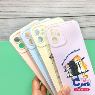 Oppo A15 A16 A17 A78 5G A92 F11 Pro Reno4 Reno5 Reno 7Z Reno 8T เคสมือถือนิ่มใส TPU กันเลนส์กล้องนูนลายการ์ตูน