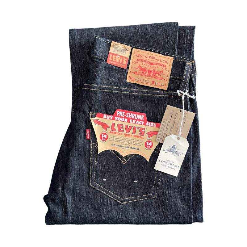 กางเกงยีนส์ Levi's LVC 551ZXX ริมแดง บิ้กอี Made in USA
