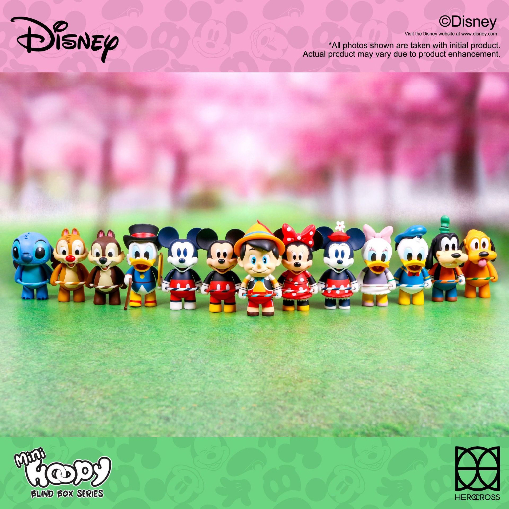 SALE 🔥 Herocross Disney Mini Hoopy Blind Box series ลิขสิทธิ์แท้ 🩷 ของสะสม ดิสนี่ย์ กล่องสุ่ม Mickey Stitch Pooh