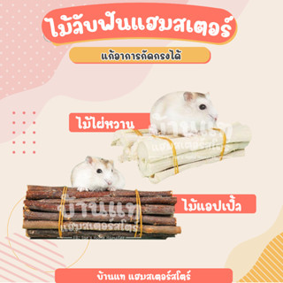 [สินค้าใหม่] ไม้แอปเปิ้ล Jonsanty ไม้สำหรับแทะ ลับฟัน ของเล่นติดกรง เพื่อสุขภาพฟันที่ดีของแฮมสเตอร์และสัตว์ฟันแทะทุกชนิด