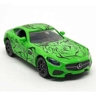 รถเหล็กมาจอเร็ต Majorette Mercedes Benz AMG GT - Artwork สีเขียว ขนาด 1/64 ยาว 8 cm มือสอง #002