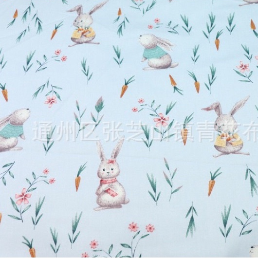 ผ้าคอตตอน 100% ทอทวิล หน้ากว้าง1.6 เมตร ผ้าเมตร พิมพ์ลายดอกไม้ ผ้าลายการ์ตูน