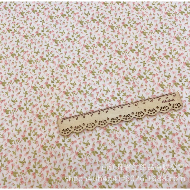 ผ้าคอตตอน 100% ทอทวิล ผ้าเมตร  ลายดอก ลายดอกวินเทจ หน้ากว้าง 1.60 เมตร