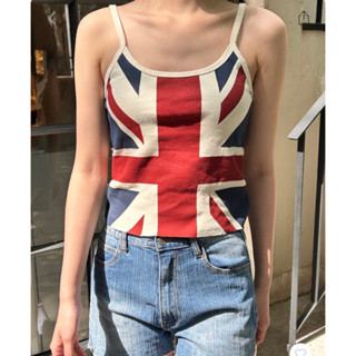 PREORDER พรีออเดอร์ brandy Melville UK flag Jack Union Skylar Tank NWT