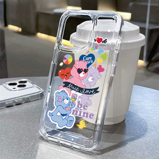 ❤️จัดส่งทันที❤️เคสไอโฟน 14 Pro max เคสไอโฟน11/12/13 Cute Care Bears Soft silicone Case For iPhone 11,12,13,14,14PM,13PM