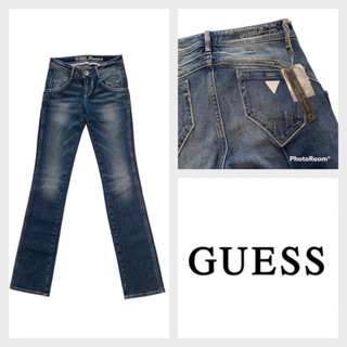 Guess(เกสส์) GS27 กางเกงขายาวผู้หญิง สียีนส์ Skinny ผ้ายืด