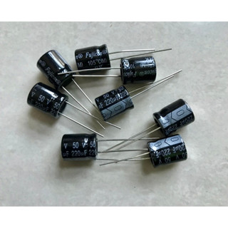 220UF 50V Fujicon ( 1 ชุด มี 10 ตัว )