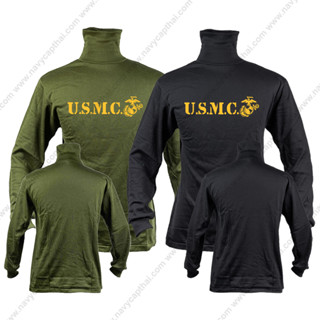 เสื้อยืด U.S.M.C. แขนยาว คอพัน