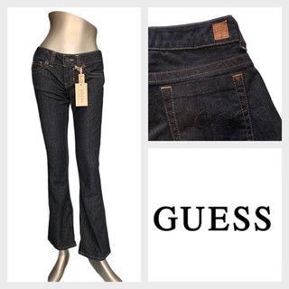 Guess(เกสส์) GS40 กางเกงขายาวผู้หญิง ยีนส์สีเข้ม เอวต่ำ ขาม้า