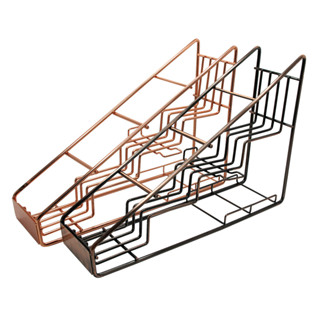 [Koffee House] ชั้นวางขวดน้ำเชื่อม 4 ขวด คอปเปอร์, โรสโกลด์ 1610-391