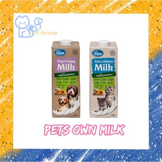 Pets Own Milk นมสำหรับสุนัขและแมว ขนาด 1 ลิตร