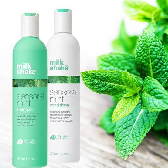 Milk Shake Sensorial Mint Shampoo / Conditioner ให้ความชุ่มชื้น และช่วยให้หนังศีรษะและเส้นผมสดชื่น