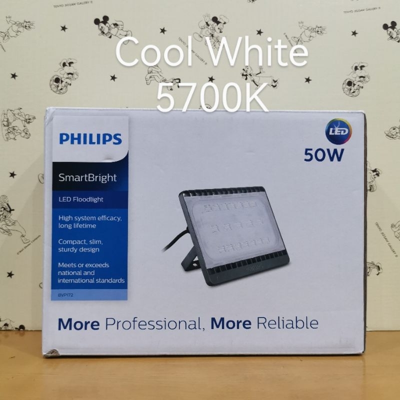 Philips LED Floodlight 5700K Cool White 50W  BVP172 &lt;ใหม่&gt;
