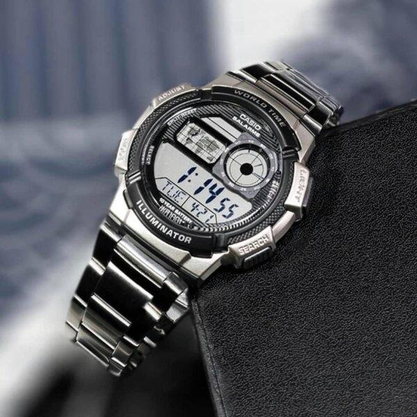 นาฬิกา Casioแท้ รุ่น AE-1000WD-1A นาฬิกาผู้ชาย สายแสตนเลส  ของแท้ 100% ประกันศูนย์ CMG 1 ปีเต็ม