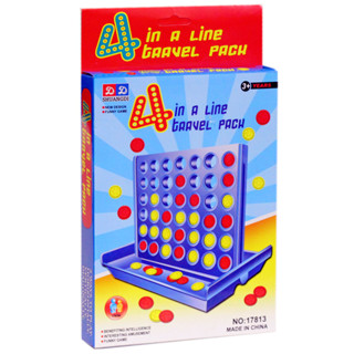 Connect 4 4 in a line เกมส์ หยอดเหรียญ บิงโก เกมส์บอร์ด เสริมพัฒนาการ และ IQ EQ. ขนาด 25 x 18 cm