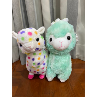 ตุ๊กตา อัลปาก้า สีแปลก แต่งตัว หูกระต่าย Alpaca อัลปาก้าสีรุ้ง อัลปาก้าหูกระต่าย