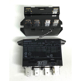 รีเลย์ G5D-22423T-US-55 Coil 208/230VAC 20A OMRON 6ขา (ของใหม่) Power Relay