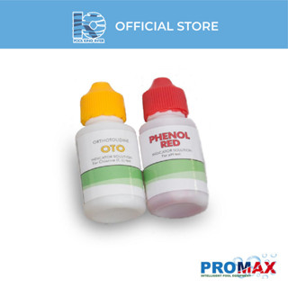 PROMAX pH &amp; Chlorine test kit refill Bundle 15ml เคมีวัดค่า pH และคลอรีนชนิดเติมขนาด 15ml